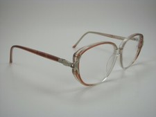 Vintage Blue Ribbon Brown  Clear Fade Full-Rim RX Eyeglass Frames 54-15-135
