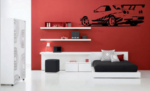 Details zu  GTR Skyline Sports Car Wall Stickers R34 Roadster Vinyl Home Decorations Klassiker in Hülle und Fülle