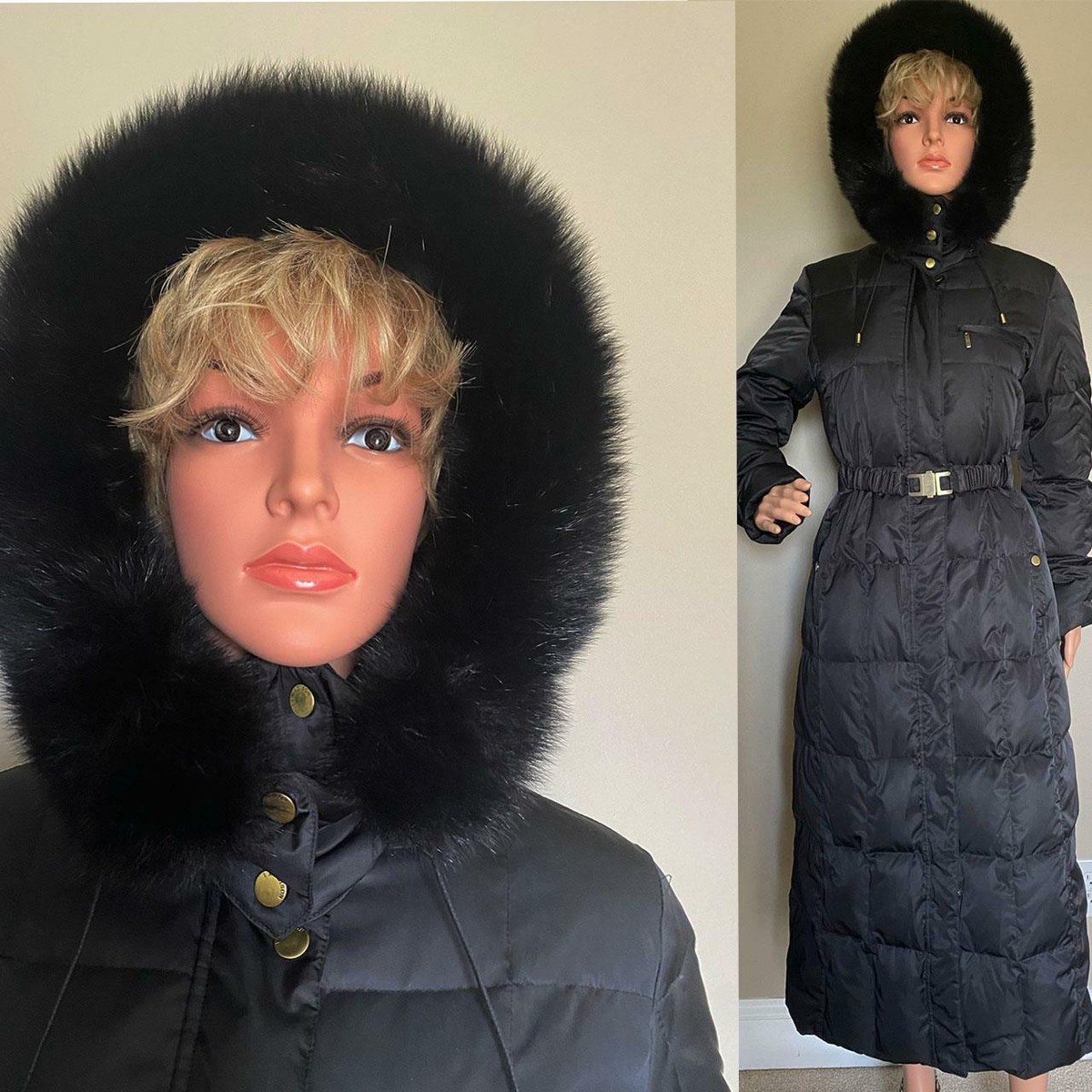 1 MADISON LUXE OUTERWEAR FULL LENGTH HOODED BELTED DOWN 1 MADISON LUXE OUTERWEAR FULL LENGTH HOODED BELTED DOWN