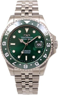TECHNOS Watch 10 ATM Water Resistant Date, T9C11MM Men's Silver