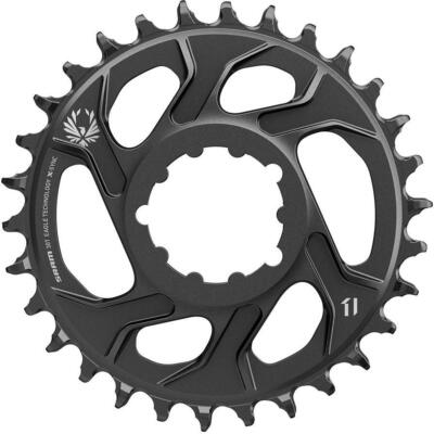SRAM MTB-Kettenblatt X-Sync Eagle CF Schwarz, 12-Fach, Direct Mount, Aluminium