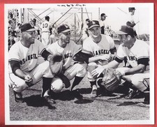 1963  ANGELS   8  X 10   GLOSSY     BOB RODGERS,  SADOWSKI,  RICE +  KIRKPATRICK