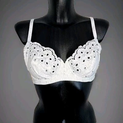Cotton Club Lingerie exklusiver Bügel BH Lochmuster in Grau EUR 85 B *Luxus - Bild 1 von 4
