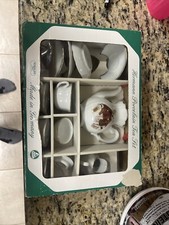 Hermann / Roehler German 5" Porcelain Bear 12 Piece Tea Set - NOS