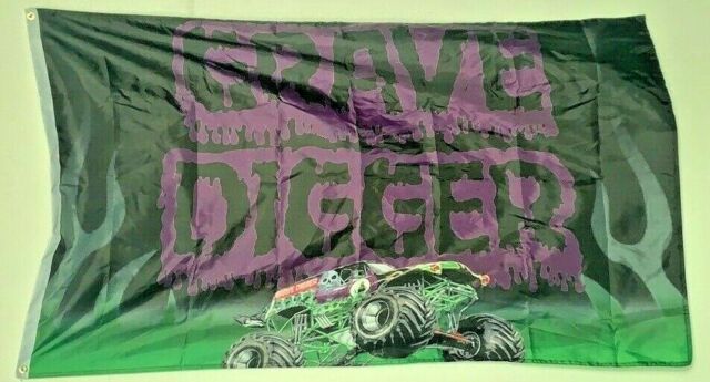 Grave Digger 3x5 flag | eBay
 Grave Digger Flag