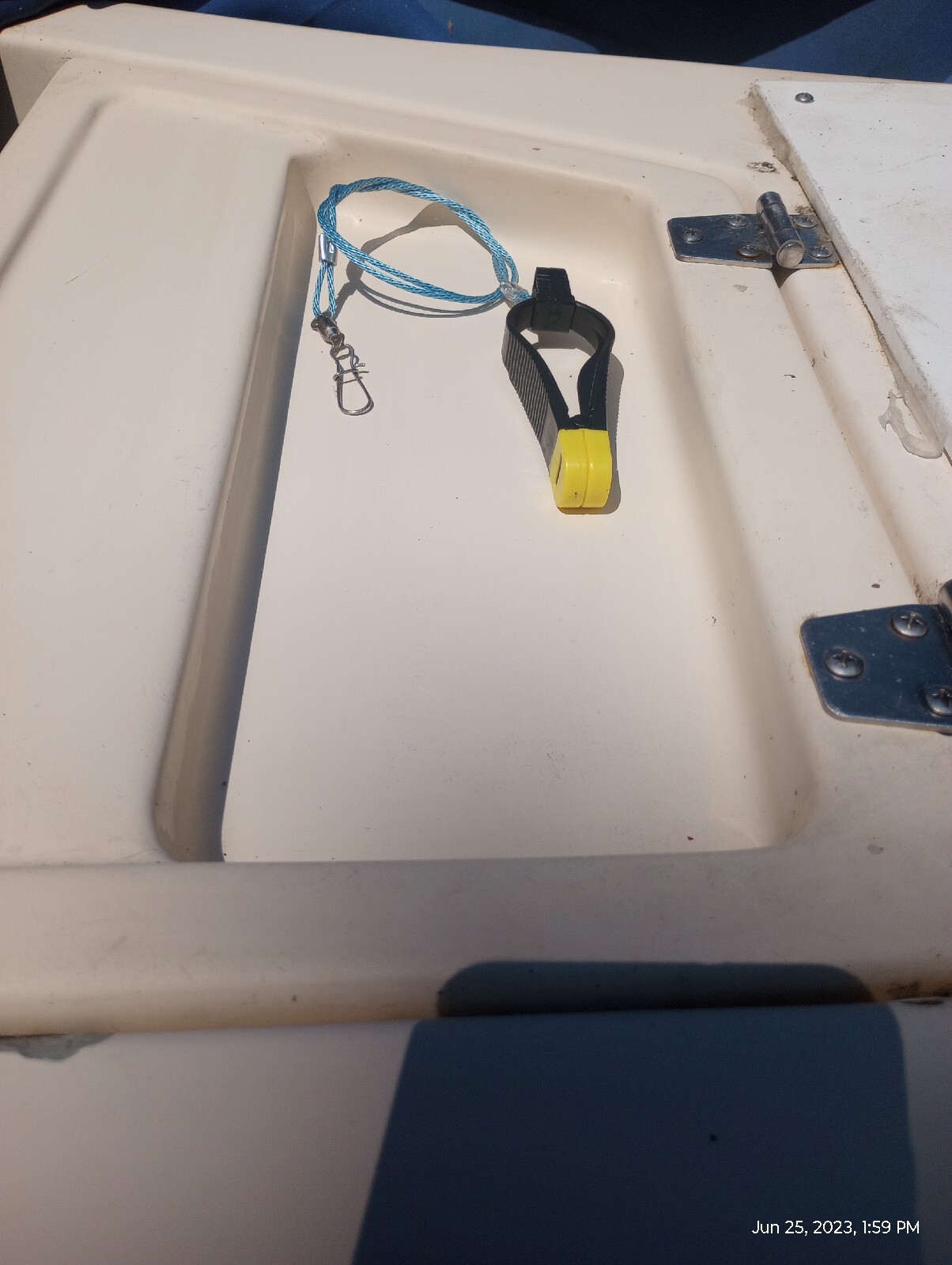 Downrigger Release/Stacker on 12" of 200 tuna cord, clip and swivel eBay