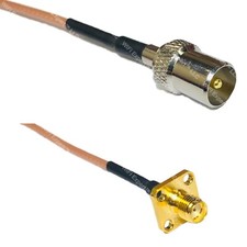 RG316 DVB TV Pal Male to SMA FEMALE FLANGE RF Cable Rapid-SHIP LOT