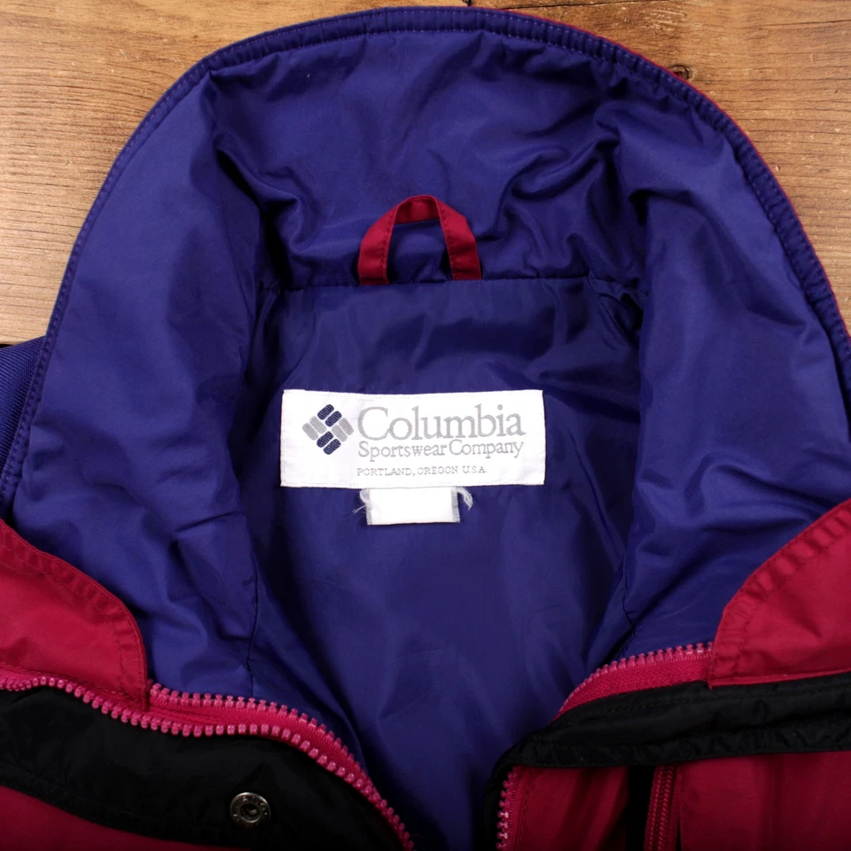 Chaqueta de exterior Columbia vintage años 90 púrpura para mujer Foto 4 de 4