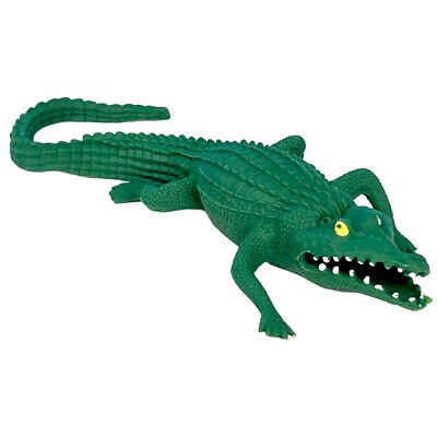 JA-RU Life like Realistic 11.5'' Alligator Jiggly EPS Bead Filling Soft Rubber