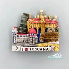 Toscana Italy Travel Souvenir 3D Resin Refrigerator Fridge Magnet Craft Gift
