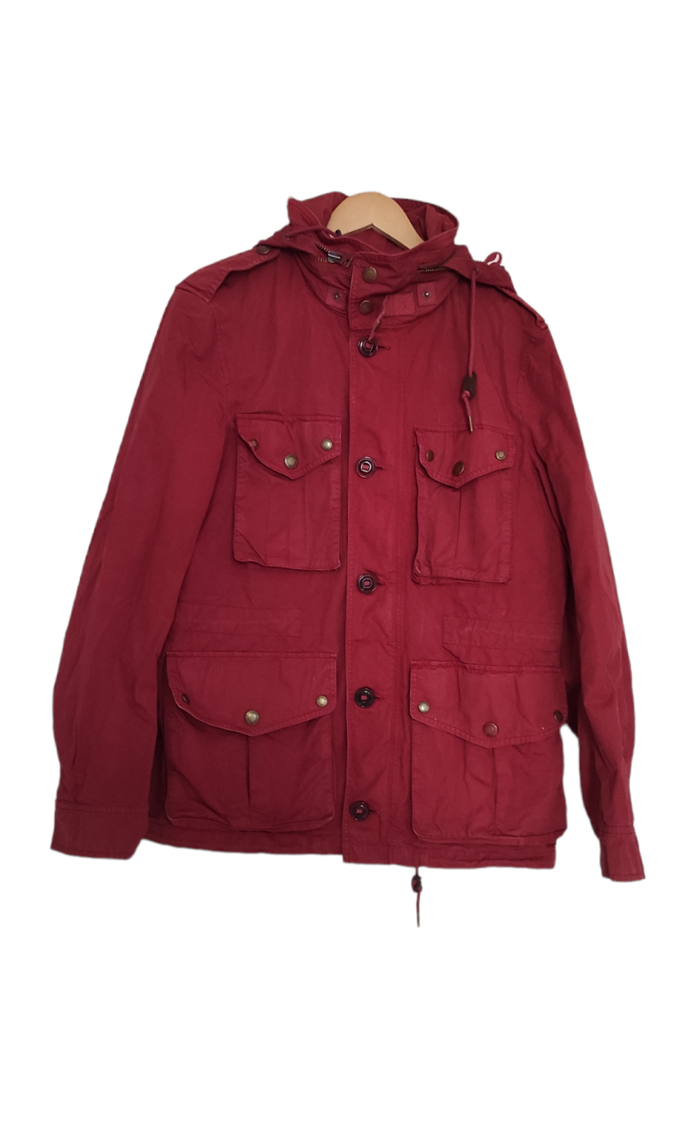 VTG Burberry Brit Women's Lightweight Unlined Hooded Nova Check Jacket Size M