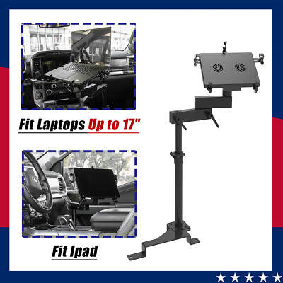 Up to 17'' Laptop Vehicle Mount Computer Seat Mount For Ford F150 250 350 Truck