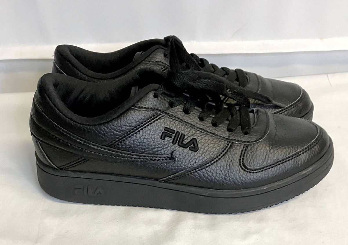 Fila Black Casual Lace Up Walking Shoes Sneakers 5CM01116 
