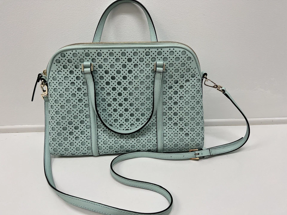 $568 Kate Spade Nicola Mod Punto Mediano Cartera Bolso de Mano Corte Láser Trabajo Bandolera Foto 3 de 4