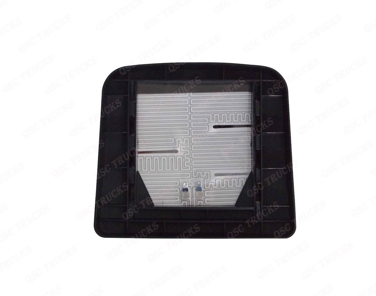 QSC Main Upper Big Convex Door Mirror W/ Power & Heat For Volvo Vnl Trucks