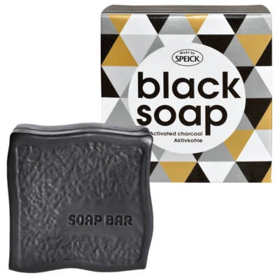 Seife Schwarz Black Soap Aktivkohle Detox Gesichtsseife Körperseife Speick 100g