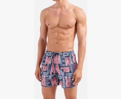 Emporio Armani Bademode/Shorts Mid Boxer Logo Gr. 56IT/3XL Certilogo QR Code