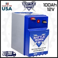 Battle Born 100Ah 12V GC2 LiFePO4 Deep Cycle Battery Kit | For Off Grid Power