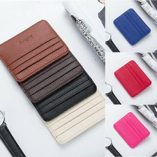 Slim Minimalist Front Pocket Wallet Credit Card Holder with ID Window Unisex US