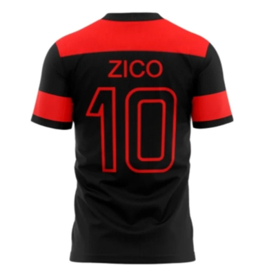 Brazilian Flamengo Oficial Retro Black Polyester Dry Max
