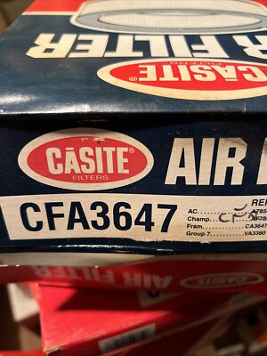 Air Filter Casite/Hastings  CFA3647  New Air Filter , Ac Delco A785C , AF785 F+S