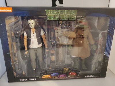 NECA TMNT Ninja Turtles Casey Jones / Raphael 1990 Movie 2 Pack