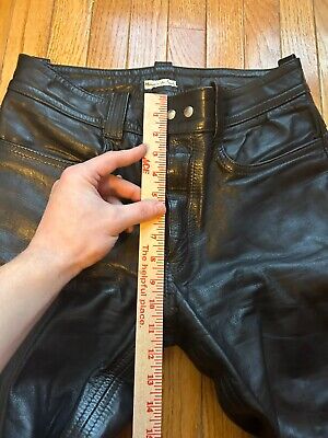 Vintage EUC Leather Pants Made In New York 33x31 Talon Zip Vintage EUC Leather Pants Made In New York 33x31 Talon Zip