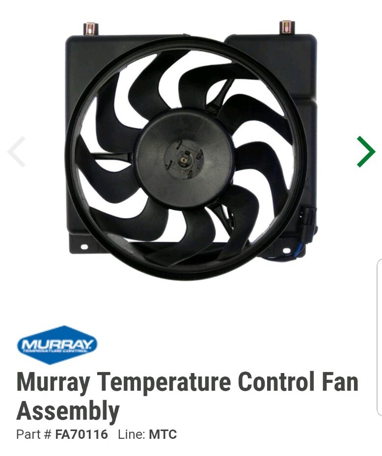 Murray Fan Assembly (FA70116) Temperature Control eBay