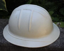 vintage Jackson Products Hard Hat 1950's SH-1 Fiberglass white full brim!