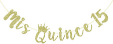 Mis Quince 15 Banner, My 15Th Birthday Party Decorations, Quinceanera Decor, Fel