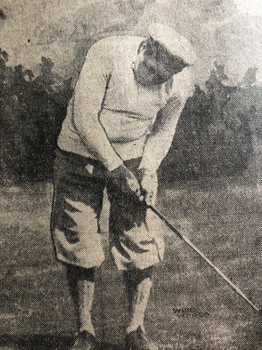 1928 newspaper Photo BABE RUTH - Babe On The Links - Golf For Leg Conditioning! - Picture 2 of 4