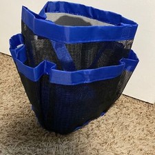 Basket Mesh Shower Bag Organizer Blue