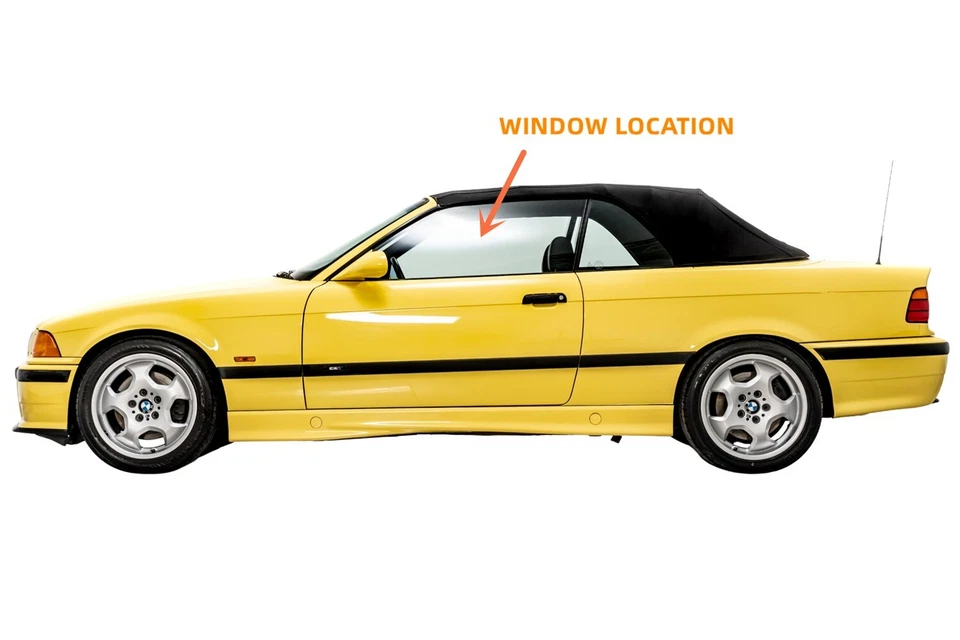 Driver/Left Door Window Glass For BMW M3 325 328 323 318 Coupe/Convertible - Изображение 4 из 4