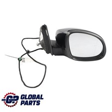 VW Sharan 7N Door Wing Mirror Electrical Power Fold Right O/S Deep Black - C9X