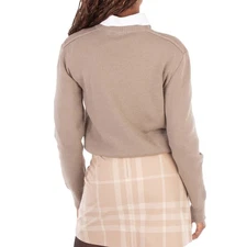 Burberry Rose Embellished Wool-Blend Sweater - Image 3 of 4