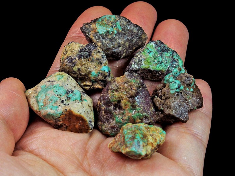 196Ct Spiderweb Turquoise Rough Specimen MYKM5423
