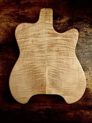 Kiesel Allan Holdsworth Inspired Guitar Body-Flame Maple Cap