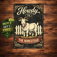 Welcome To Our Home Retro Rooster Chicken Metal Tin Sign 8x12 Decor