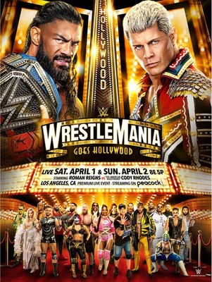 Wrestlemania 39 WWE 2023 18'' x 24'' Poster Key Art Photo