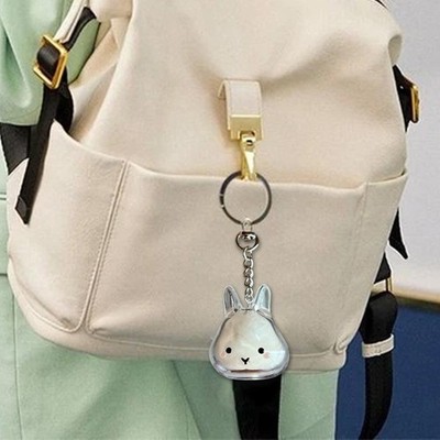Rabbit Hair Keepsake Cap sule Cat Dog Bunny Hair Memorial Keychain Pendant F3L4