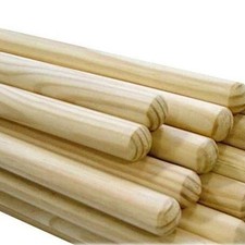 Wooden Broom Mop Handles 1.2 Meter x 22mm Thick Brush Flower Support Flag Pole 