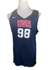 #98 TEAM USA BASKETBALL FIBA U19 2021 ? NIKE PRACTICE JERSEY REVERSIBLE MEN L