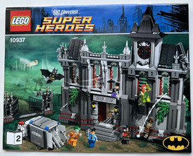 Lego 10937 Instructions ONLY 1-3 Arkham Asylum Breakout DC Comics Superheroes