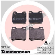 Satz Bremsbeläge Bremsklötze hinten für Saab 9-3 YS3D 9-5 YS3E 900 2 | 245274