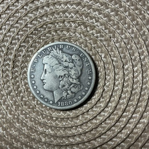 1880 Morgan Silver Dollar $1 Coin Circulated Uncertified US 0.9 Fineness
