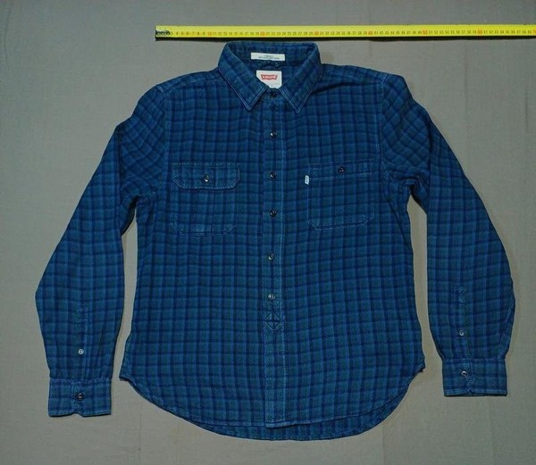 Women Levi's Shirt Navy Cotton S