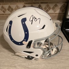 Indianapolis Colts Jacoby Brissett Autographed Speedflex Football Helmet 