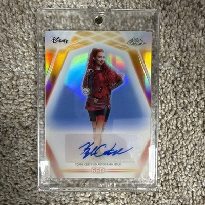 2026 Topps Neon Disney Kylie Cantrall as Red Chrome Etch Autograph Descendants