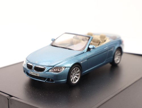 Kyosho modellino auto BMW Serie 6 Cabrio E63 blu atlantico in scatola pieghevole / 1:43 - Foto 2 di 4