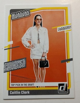2024 PANINI DONRUSS CAITLIN CLARK HIGHLIGHTS #H15 TOP PICK IN THE DRAFT 